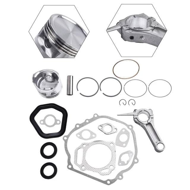 For Honda GX390 13HP GX340 11HP Crankshaft Piston Ring Rod Gaskets Engine Block