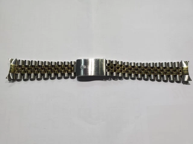 Used & Orig. Rolex 18KYG & Stainless Steel Jubilee Bracelet 62523H-18 20mm width