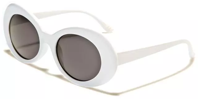 Designer Round Sunglasses Goggles Clout Oval Big Kurt Cobain Rapper Ladies Mens