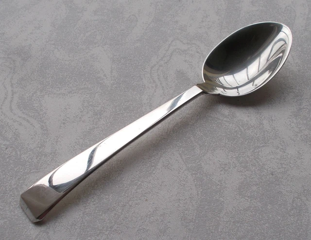 Raro Rari Cucchiaio Tavola Art Deco Bauhaus 17700 Duve Bahner IN 800er Argento