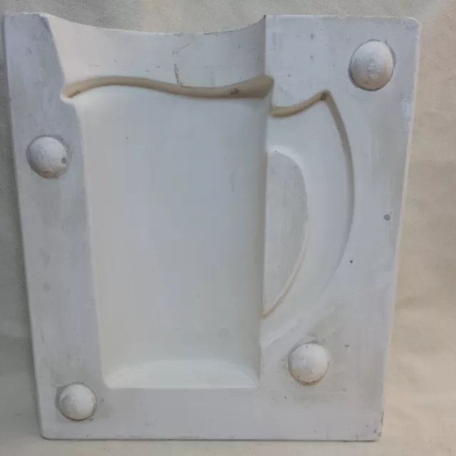 Unknown Brand MT123 Ceramic Slip Mold Plain Cylinder Handled Pitcher