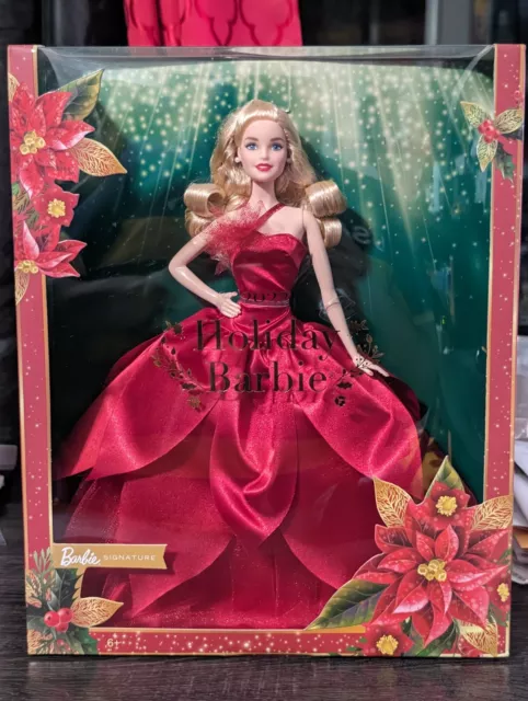 Barbie Signature 2022 Holiday Doll with Blonde Hair MATTEL NEW NIB Never Opened