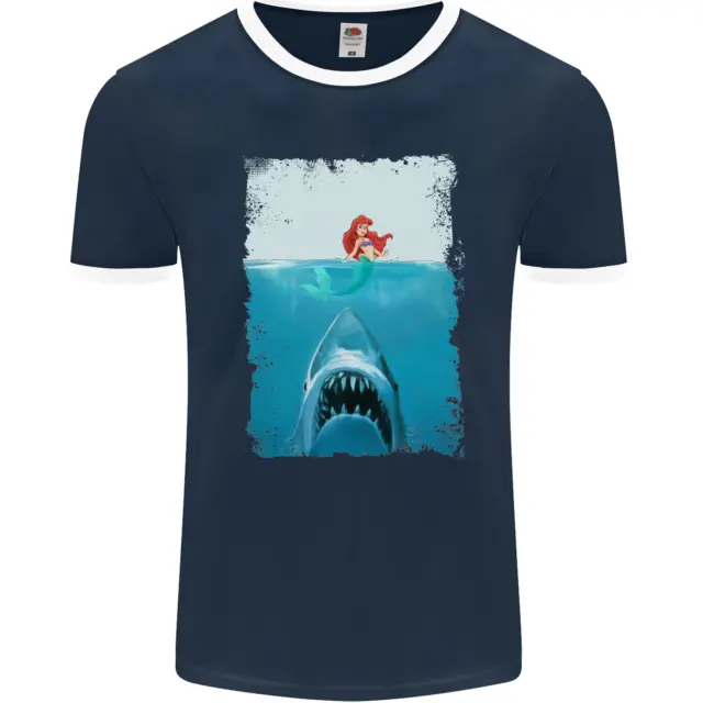T-shirt lottatore uomo parodia squalo divertente immersione pesca subacquea fotol 2