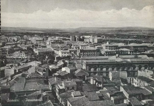 Cartolina Sardegna Sassari Panorama  Viaggiata Anno 1956