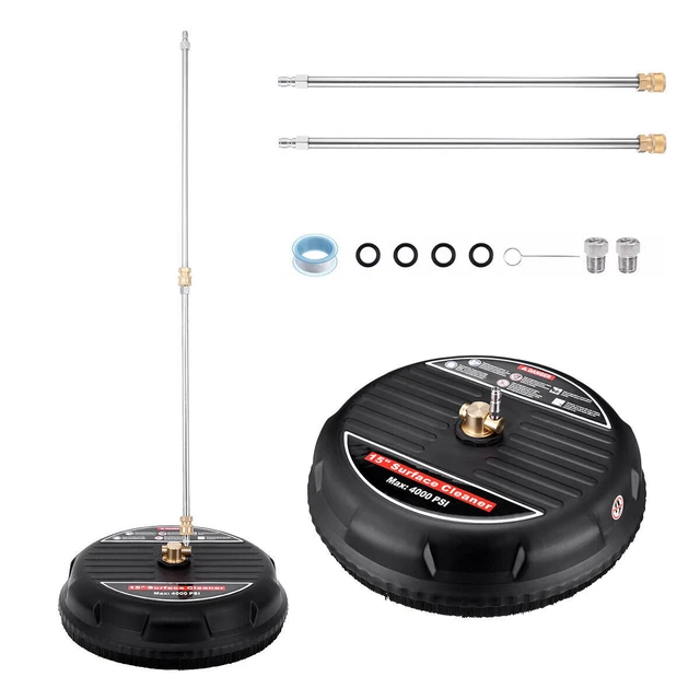 15& 4000PSI PRESSURE Washer Surface Cleaner with Extension Wand 1/4