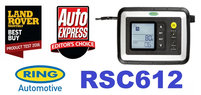 💙 RING® RSC612 Smart Battery Charger with Analyser 12V Tester