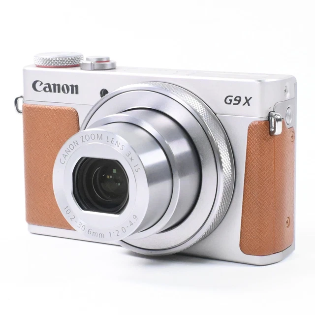 Near Mint CANON Power Shot G9X Mark II Silver w/box, two batteries from Japan 2