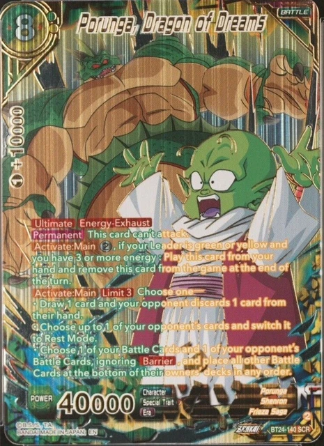 DRAGON BALL SUPER Card Game BT24-140 SCR Alt Art Nm English EUR 235,00 -  PicClick FR