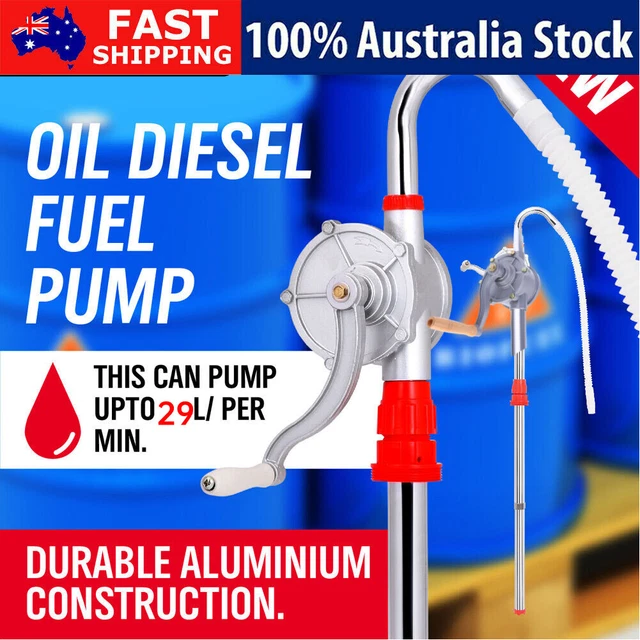Aluminium Rotary Drum Pump Heavy Duty Oil 44 Gallon /205L Drum Barrel Hand Pump