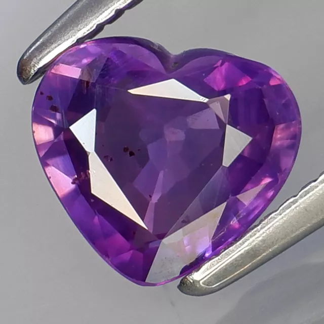 1.06Ct.RARE COLOR! Natural Lavender UNHEATED Sapphire Tanzania HEART Lovely