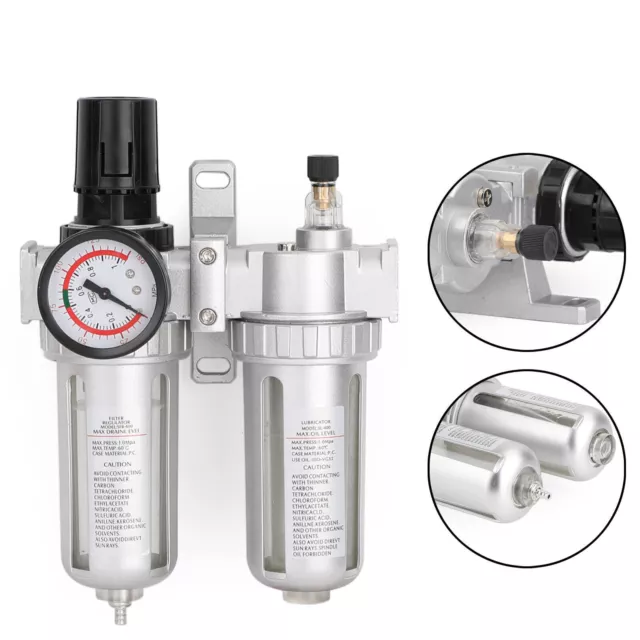 Unità di manutenzione aria compressa riduttore di pressione separatore acqua olio filtro compressore.