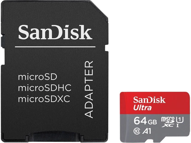 Tarjeta de memoria y adaptador Sandisk Ultra 64 GB SDXC UHS-I CLASE 10