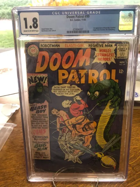 Doom Patrol #99 CGC 1.8 1965 1st app. Beast Boy