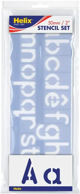 Helix 50mm/2" Stencil Set, Letters (Upper/Lower case), Numbers & Symbols  H57