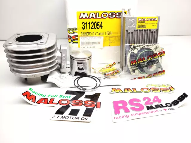 3112054 Gruppo Termico Malossi 70Cc D.47 Aprilia Scarabeo Ditech 50 2T Alluminio