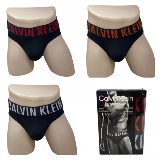 Calvin Klein Men’s Underwear 3 Pack Intense Power Microfiber Hip Brief NB2592925