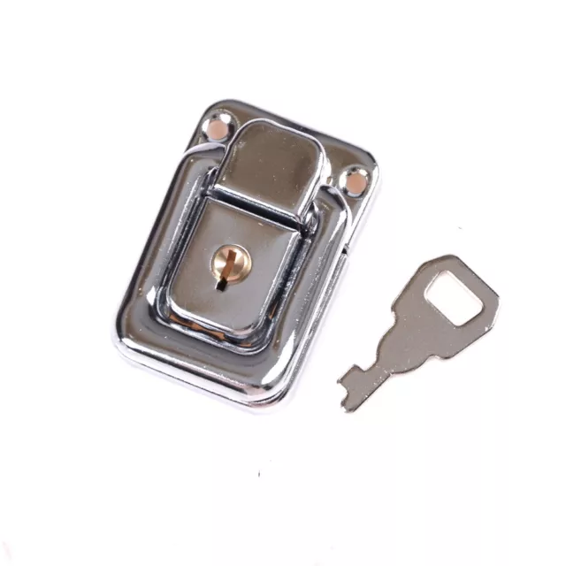 J402 Cabinet Box Square Lock With Keys Spring Latch Catch Toggle Lock HasY.b8