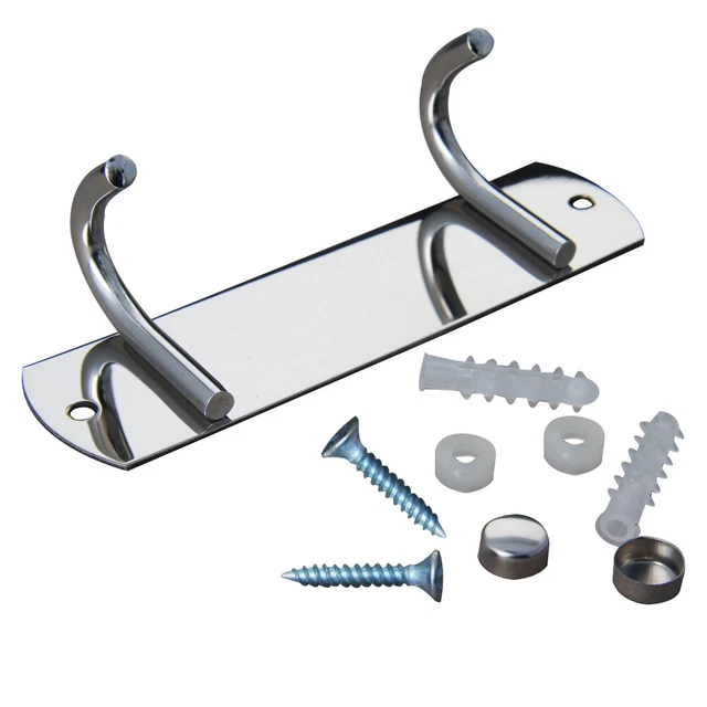 1Pcs Stainless Steel Hook Coat Robe Clothes Hat  Wall Mounted Hanger Towel Rack