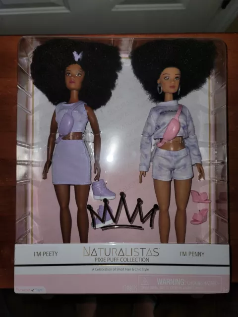 Naturalistas African American Fashion Dolls 11.5 I'm Peety  & I’m Penny