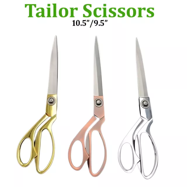 9.5"- 10.5" Tailoring Scissors Stainless Steel Shears Dressmaking Fabric Cutting