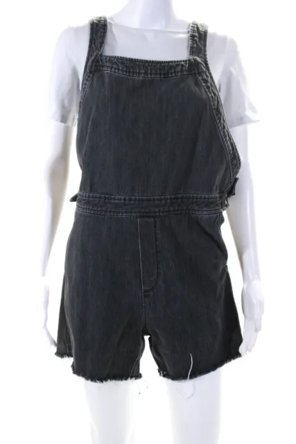 rag & bone JEAN Womens Cross Back Romper Grey Size 2 14115672