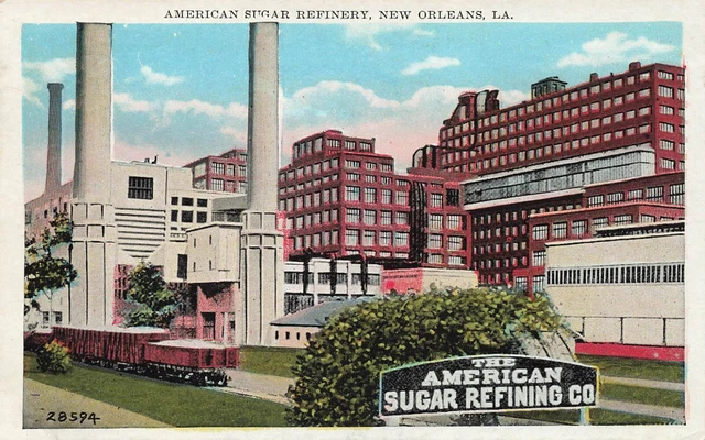 Louisiana Postcard: View Of American Sugar Refinery Co., New Orleans, La