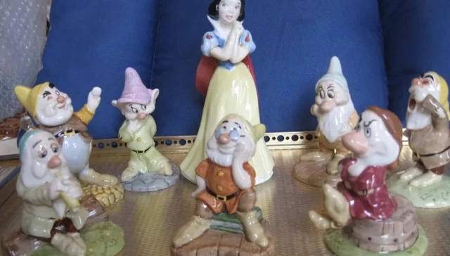 WDCC SNOW WHITE and the seven dwarfs royal doulton complete set £90.00 ...