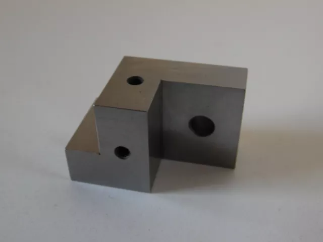 Compound Angle Plate  Toolmaker Surface grind 2 1/16x1.25x1 3/16 10-32 tapped