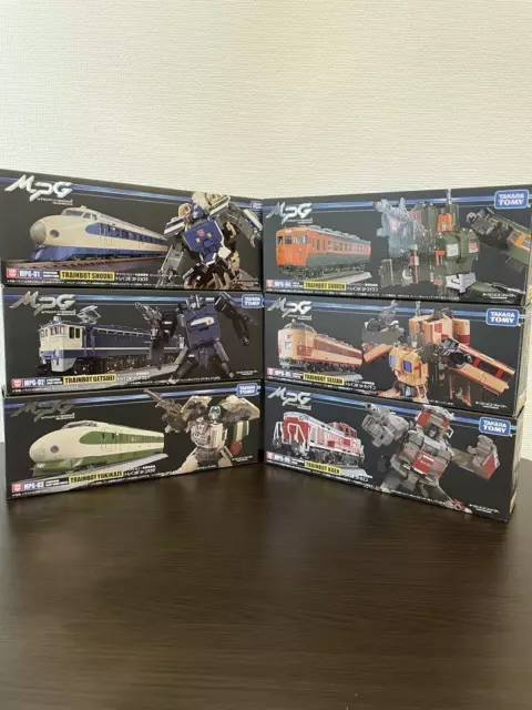 TAKARA TOMY Transformers Masterpiece G Series MPG-01～MPG-06 Set Trainbot...