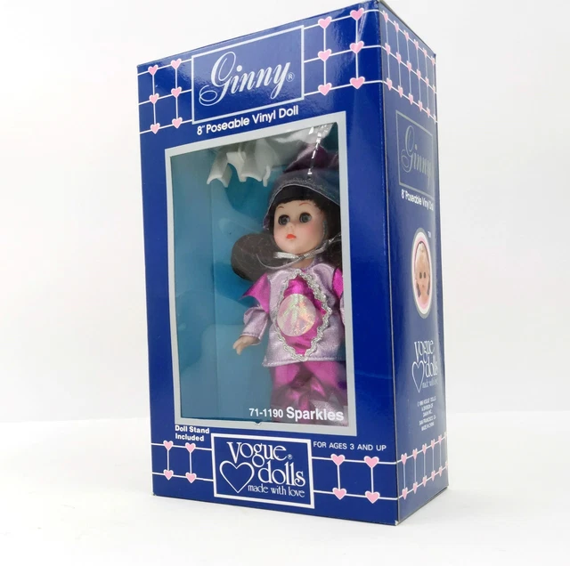 1980s Vogue Doll, Ginny ~ SPARKLES ~ 71-1190, 8in Poseable Doll