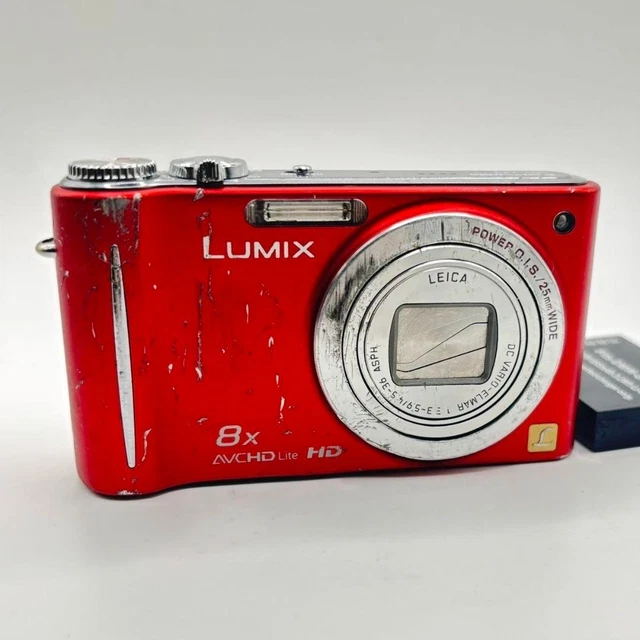 PANASONIC LUMIX DMC-ZX3 Red Digital Camera w New Battery