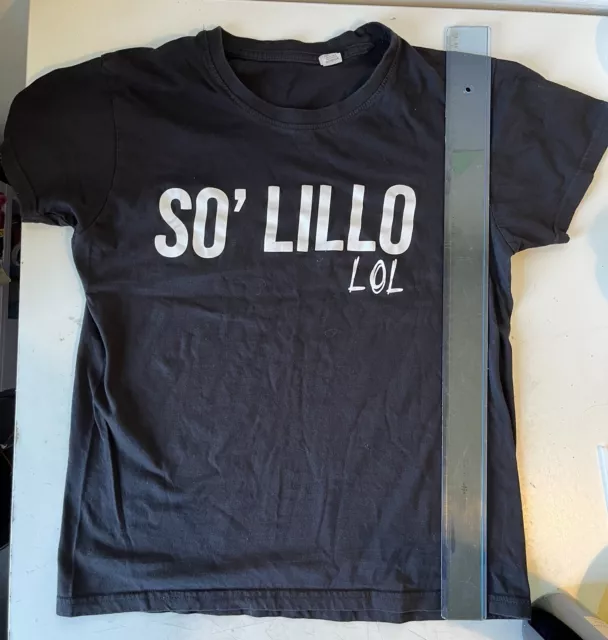 T-SHIRT SO LILLO LOL T-SHIRT MAGLIA MAGLIETTA POSAMAN Taglia S Nera Só So’