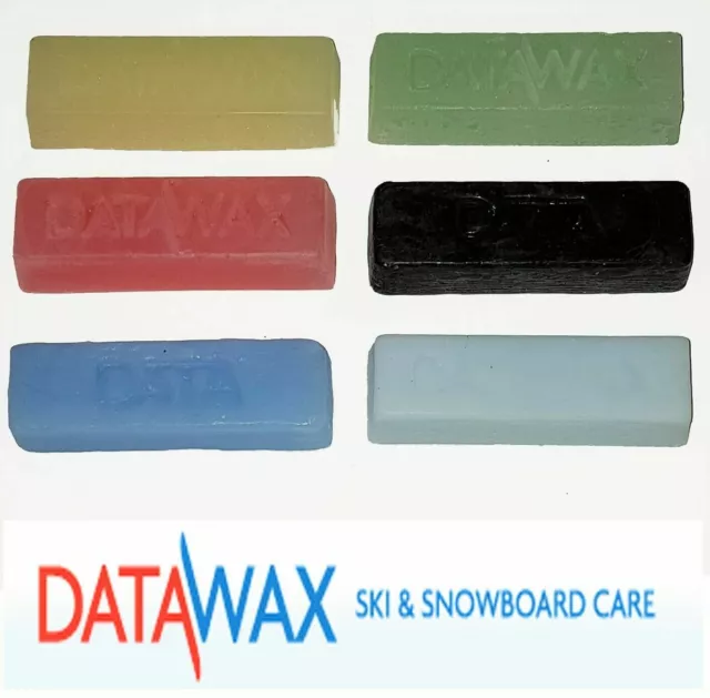 1 Bar of  DATA  Wax for Snowboard & Skis  - Assorted Temp - Speed & Protection