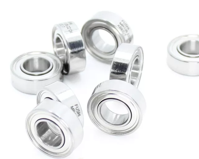 Stainless Steel MR126ZZ-6x12x4mm Bearings Free Spinning Mechanical Component New