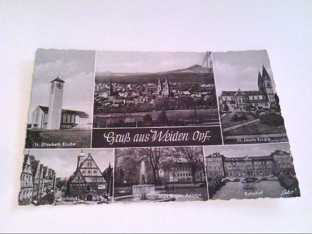 AK. WEIDEN OPF. Diverse Bilder, z.B. MaxRegerAnlage. £4.47 PicClick UK