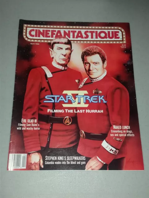 Cinefantastique Vol 22 #5 April 1992 Star Trek Vi Sleepwalkers Us Magazin