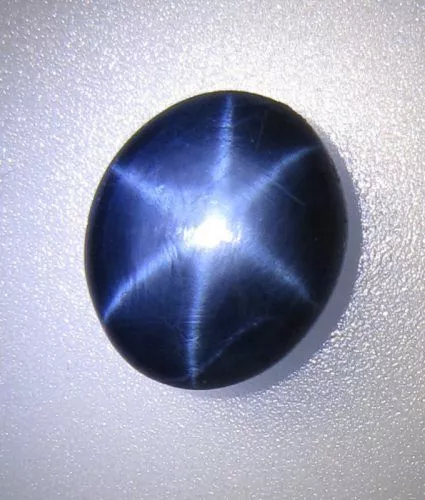 Lovely Designer 10 ct SUPERB SHARP 6 Rays Star Royal Blue SAPPHIRE Oval Cabochon