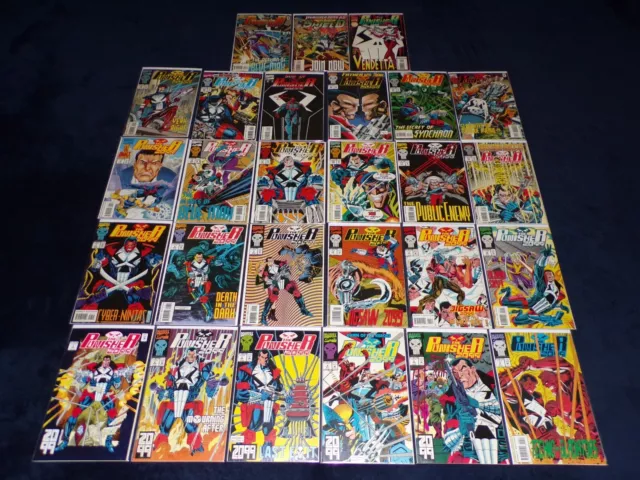 Punisher 2099 1 - 33 (Nm) 1993 Lot Spiderman Daredevil Thor 27 Marvel Comics 34
