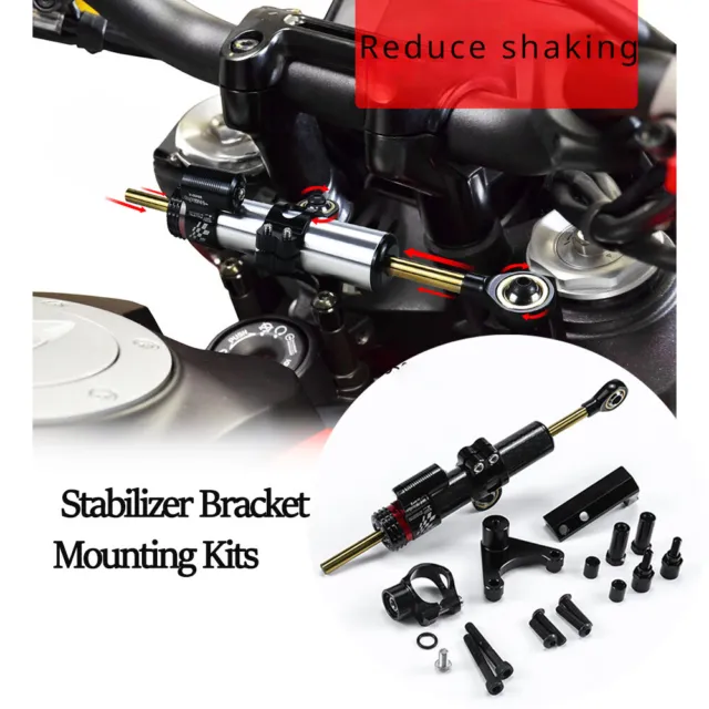 CNC Steering Damper Stabilizer Bracket Mounting Kits For Ducati Hypermotard 950