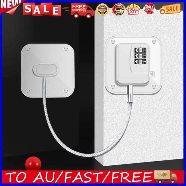 Children Safety Lock No Key Required Closet Padlock for Fridge Cabinets Drawers