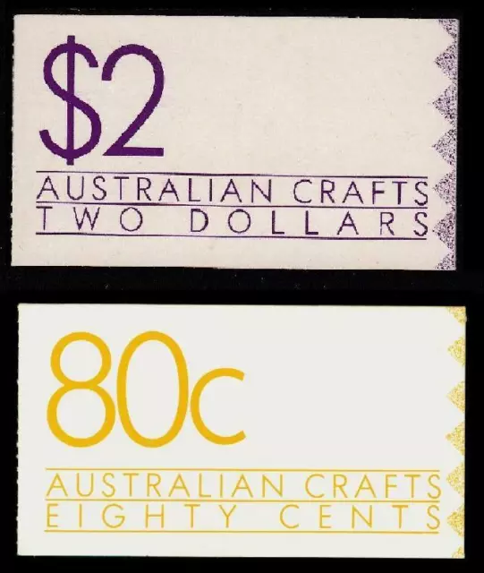 Australia MNH MUH - 1988 Australian Crafts (Set of 2) (Booklet)