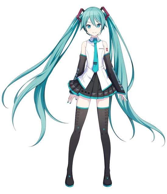 Vocaloid Hatsune Miku Uniform Dress Costume Top Skirt Suit For Halloween Cosplay