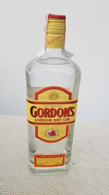Bouteille de GIN GORDON'S LONDON DRY GIN 1 litre