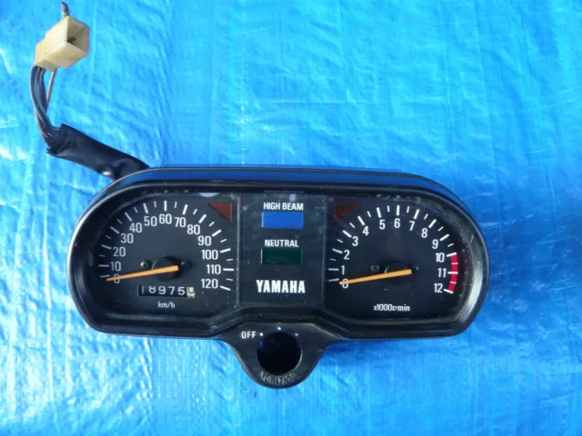 Yamaha  RD 80 MX   Cockpit Armatur Instrument Anzeige Gauge Tacho Tachometer