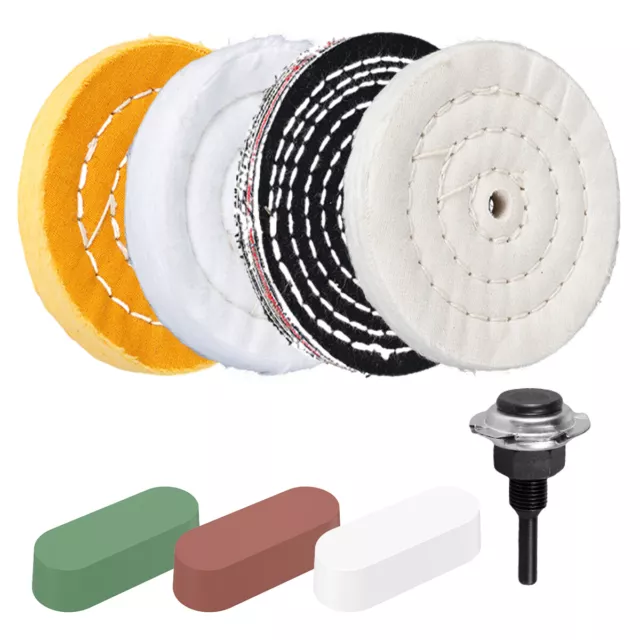 Polishing Buffing Pads Mop Wheel Buffer Pad Drill Kit for Car Polisher 8Pcs Set↢