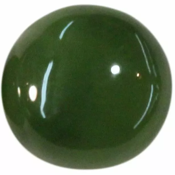 Natural Extra Fine Rich Green Nephrite Jade - Round Cabochon - New Zealand - AAA