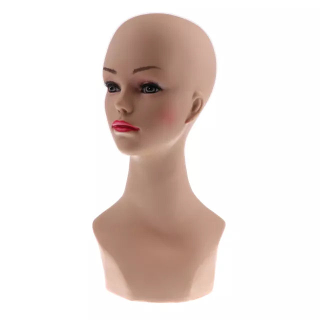 Mannequin femme tête de mannequin perruque chapeau bijoux verre collier modèle