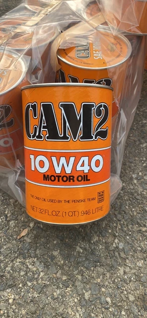 Vintage  Cam 2 10W 30 Motor Oil Full Cardboard Can