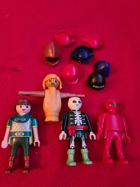 Lot De Chapeaux Vintage Playmobil - Personnages Ville - Occasion - Pour Collection Ou Jeu