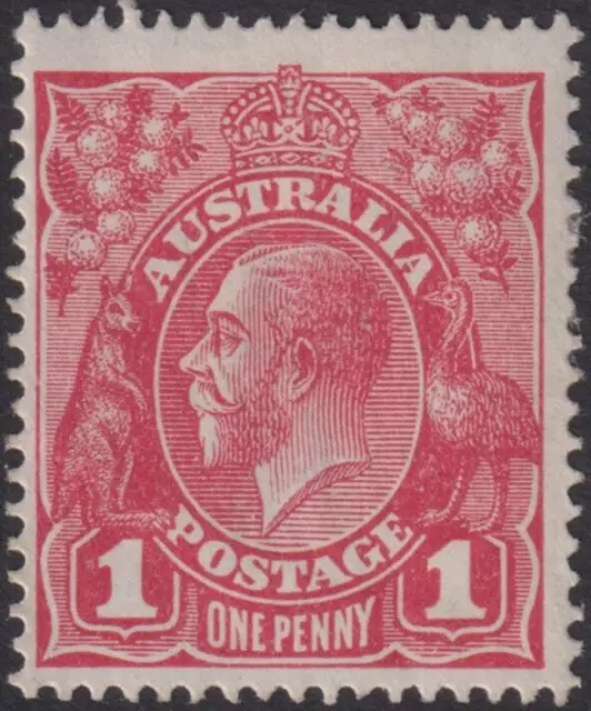 KGV 1916 SG47 1d red shade,  very fine unused (LMM) lovely stamp